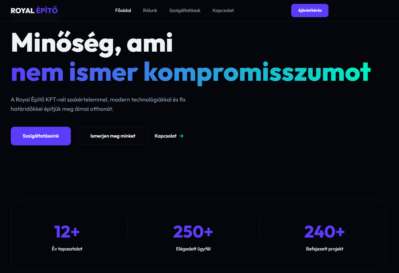 Építőipari projekt